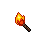 lit torch