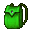 old green backpack
